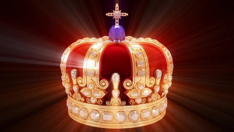 Seamless 3D Animation of a royal crown