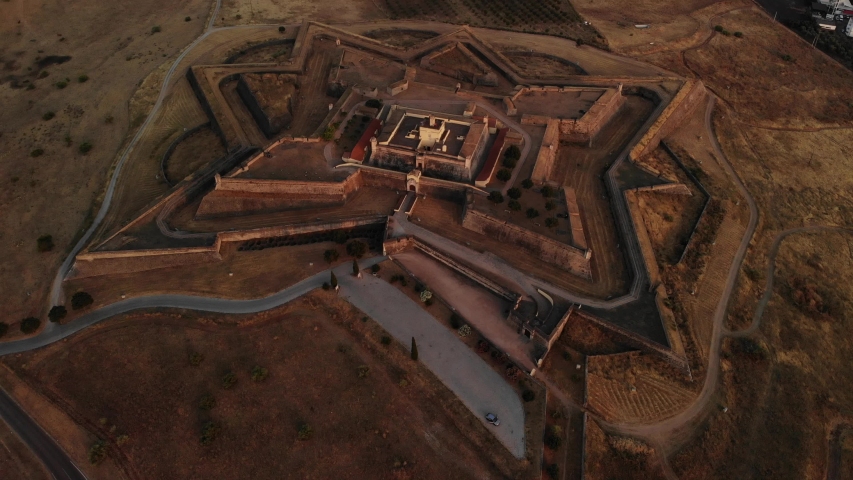 Star shaped fortress in in the south of Elvas