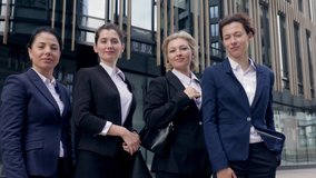 Smiling professional businesswomen consultant female manager employer representative extending hand at camera for handshake concept introducing greeting offering business collaboration concept - Powered by Shutterstock - Get 15% off with code: PIKWIZARD15