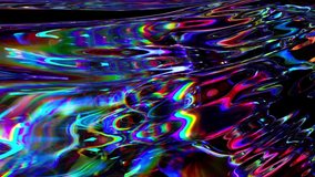 Cheerful colorful liquid animation. Fluid gradients video. Moving random wavy texture. Psychedelic animated abstract curved shapes. Trendy color dynamic. Vivid futuristic design. Seamless loop 4k