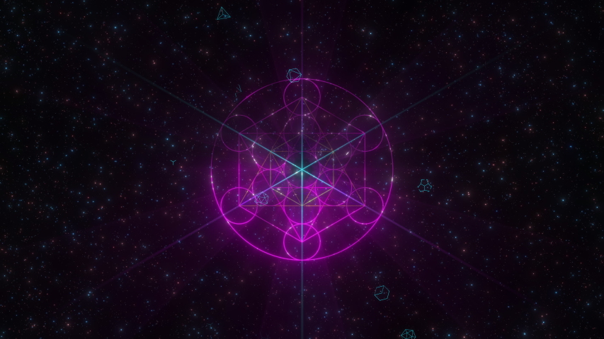Platonic Solids Magic animated symbols of sacred geometry for meditation and yoga events, trance festival, films about nature, maths, spirit, philosophy and universe.  | Shutterstock HD Video #1056453767