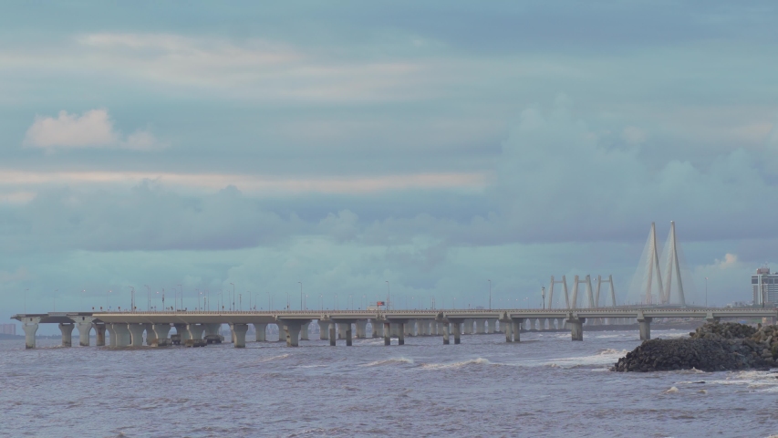 4K footage of  Bandra Worli sea link also known as Rajiv Gandhi Sea link 2020