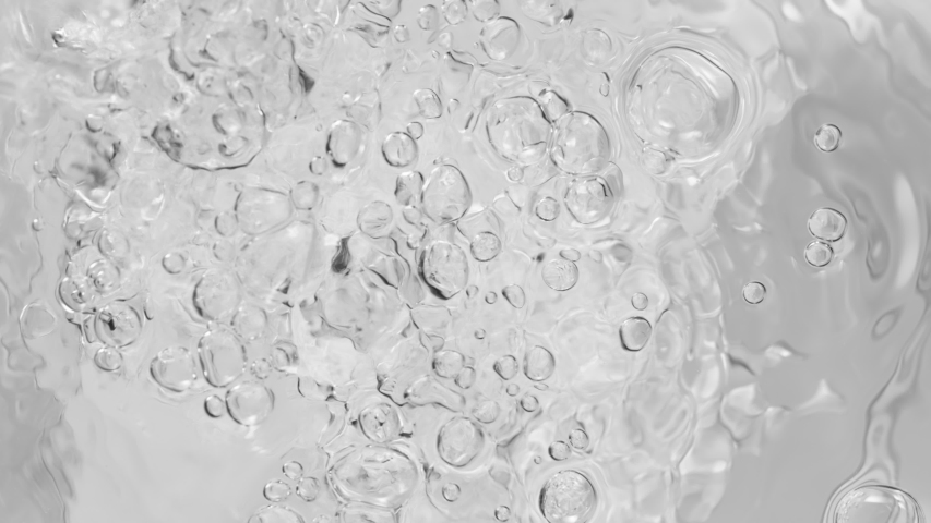 Super Slow Motion Shot of Bubbles in Water Surface at 1000fps. | Shutterstock HD Video #1056494429