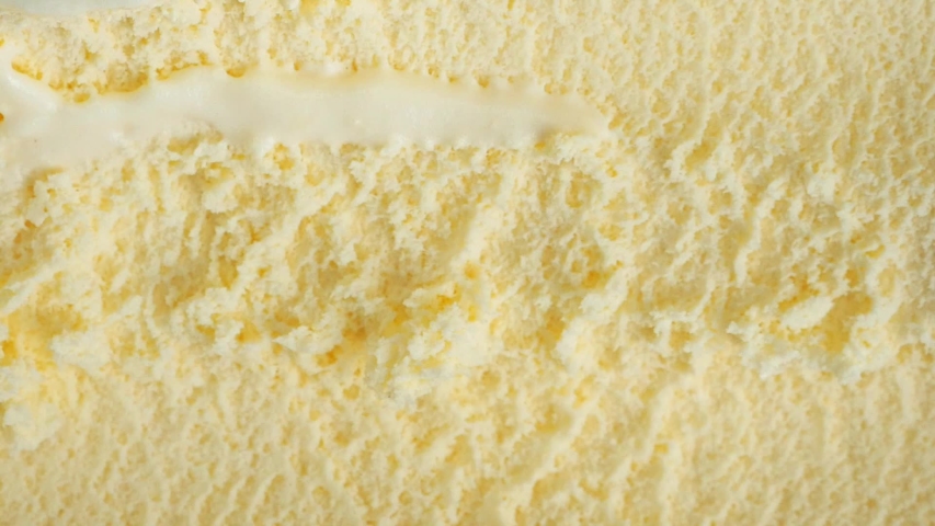 Slow motion Scooping ice cream Vanilla Top view. | Shutterstock HD Video #1056516488