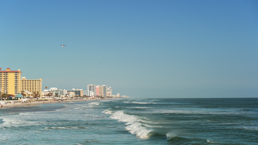 The Atlantic Ocean At Daytona Beach Florida Image Free Stock Photo