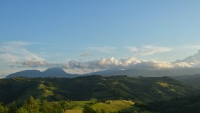 Stock video

Timelapse - Beautiful view over wild forest mountains in summer morning in Holbav, Romania
