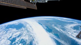 4K Time Lapse of the Earth during daytime, seen from the Space orbiting the Earth from Ireland to Somalia. Image courtesy of NASA.