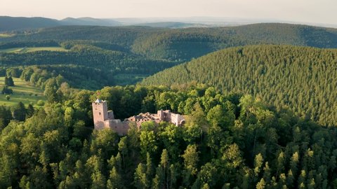 Castle of Wangenbourg in the Vosges Mountains - Bas-Rhin, Alsace, France