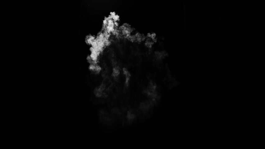 Smoke , vapor , fog - realistic smoke cloud best for using in composition, 4k, use screen mode for blending, ice smoke cloud, fire smoke, ascending vapor steam over black background - floating fog | Shutterstock HD Video #1056644225