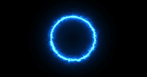pix Logo Blue Circle Black Background blue circle with glowing core abstract