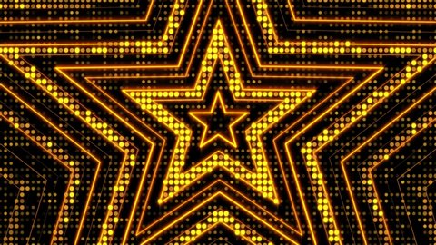 AGT like star background looped footage for concert ,event,dance party,music show,Abstract animation background of stars in led screen for motion graphics and Vj led wall