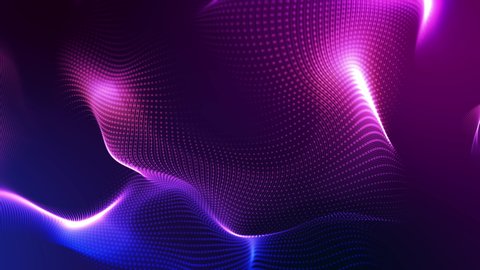 Line wave pattern, big cloud data online innovation digital world technology background, 3D futuristic iot neon vibrant light abstract cyber space.