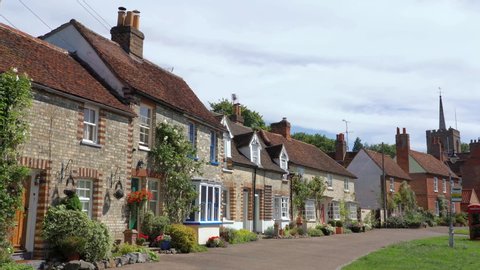 Standon, Hertfordshire. UK. July 30th 2020. Traditional English village scene  with attractive old houses.