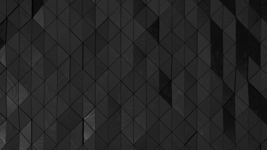 3d Abstract black wood triangle background. Seamless looping animation Royalty-Free Stock Footage #1056744389