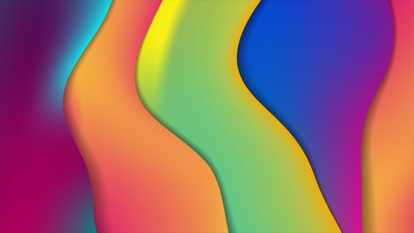 Colorful holographic liquid waves abstract motion background. Seamless looping. Video animation Ultra HD 4K 3840x2160 | Shutterstock HD Video #1056756686
