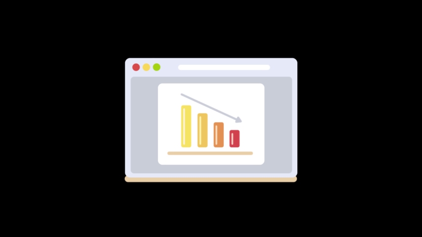 animated histogram two web page icon Stock Footage Video (100% Royalty ...