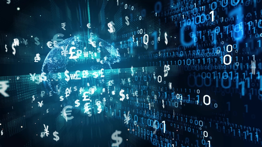 Financial Technology Concept. Fintech. Online Stock Footage Video (100% ...