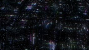 Abstract neon futuristic cyberspace grunge glitch animation background. Concept security data center technology - Powered by Shutterstock - Get 15% off with code: PIKWIZARD15