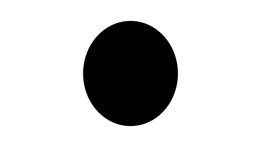 Черный круг на экране