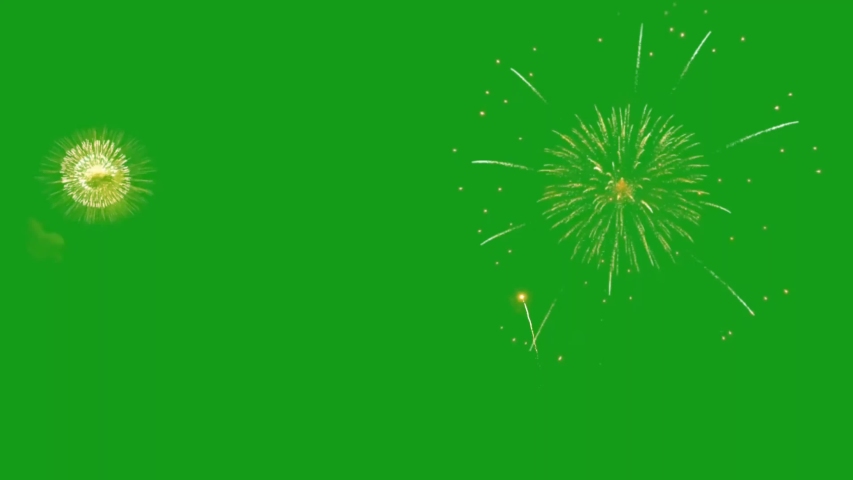 Fireworks green screen motion graphics Royalty-Free Stock Footage #1056806822