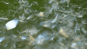 macro video soap bubbles, abstract background