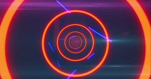 Neon retro infinity looping background for music videos and intro sequence. 80s neon theme trippy and psychedelic trance video custom vj loop