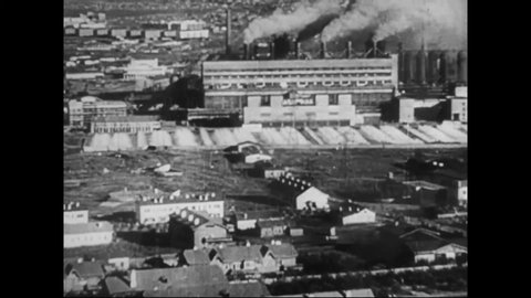 CIRCA 1941 - In this Frank Capra documentary, factories across Russia are converted into war plants and soldiers are trained (narrated in 1943).