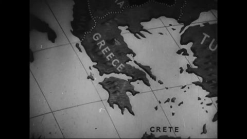 CIRCA 1941 - In this Frank Capra documentary, Mussolini's troops attempt to take Greece but are fought off by the Greek Army, which infuriates Hitler.