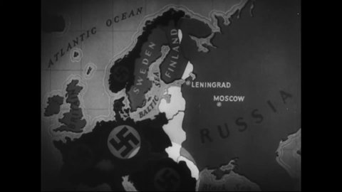 CIRCA 1941 - In this Frank Capra documentary, the Luftwaffe and German army begin an attack on Russia (narrated in 1943).