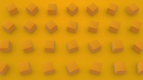 Fashionable 3D animation of seamless loop background of yellow cubes rotating. Clip great for business, presentations, cafe, restaurant, bank. loop animation. 4K - Powered by Shutterstock - Get 15% off with code: PIKWIZARD15