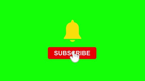 Like And Subscribe Logo Green Screen