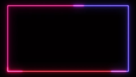 sign neon glow color moving seamless art background abstract motion screen