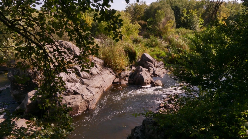 A giant Ukrainian crystal shield passes under the territory of Ukraine. Its length is about 1000 km. In some places it comes to the surface. Southern Bug ( Nikolaev region, Ukraine).