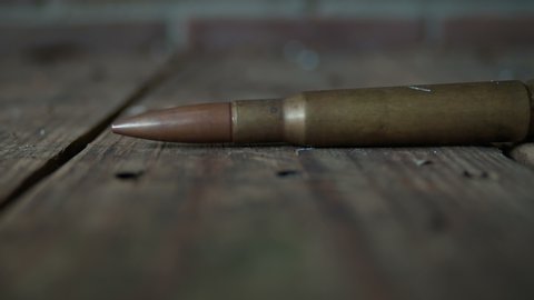 Large bullet on the ground