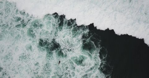 ocean wave in Indonesia Bali วิดีโอสต็อก