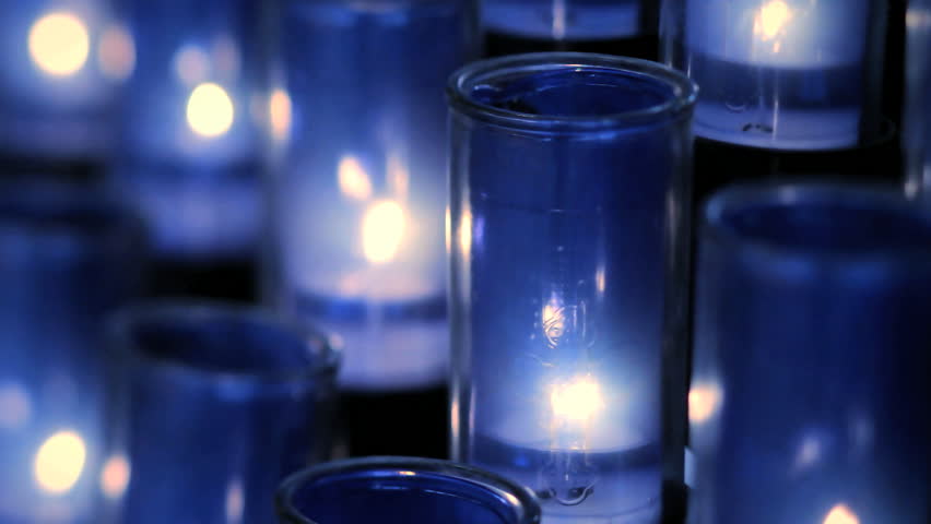 blue candles