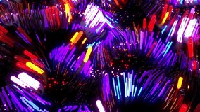 Looped seamless abstract colored geometric explosive effect footage ideal for use in titles, presentations or for VJ use.