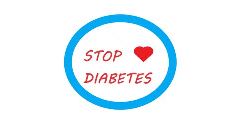 diabetes awareness. Stop diabetes. World Day Diabetes, Medical 3d render. Medical concept. Modern style logo for november month awareness campaigns.