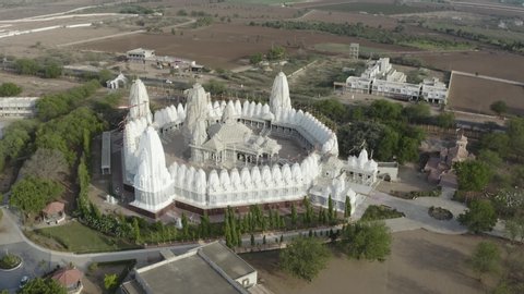 Circular Aerial Indian Jain Temple in Kutch