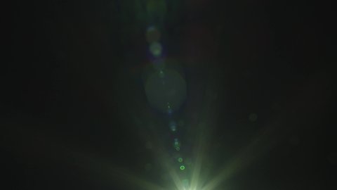 Sharp Lens Flare Effect Moving Along Stock Footage Video (100% Royalty ...