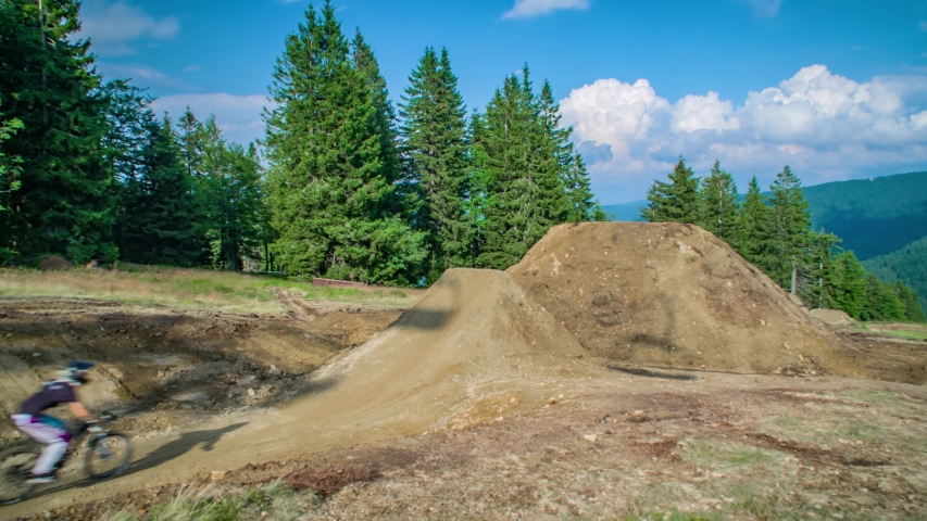 Mountain Bike Riders Tabletop Over 
