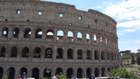 The Colosseum or Coliseum also known as the Flavian Amphitheatre is an oval building in the centre of the city of Rome Italy it was the largest theatre ever built at the time 4k high resolution
