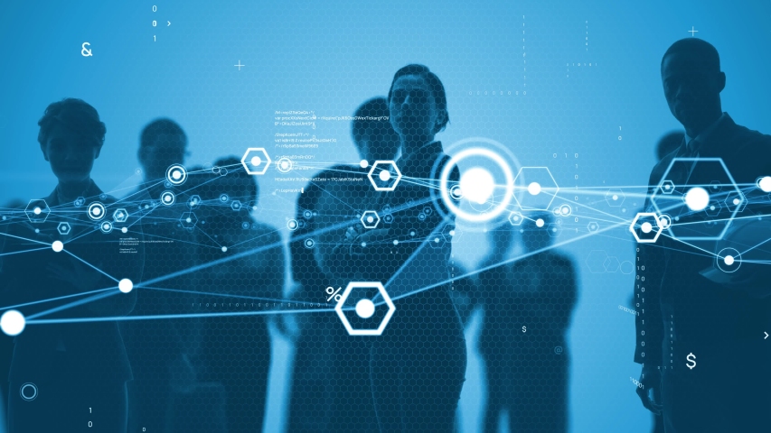 Business network concept. Group of businessperson. Teamwork. Human resources. | Shutterstock HD Video #1057070978