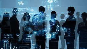 Business network concept. Group of businessperson. Teamwork. Human resources. - Powered by Shutterstock - Get 15% off with code: PIKWIZARD15