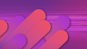Animation of pink and purple sticks moving in hypnotic motion over stripes on purple background. Colour and movement concept digitally generated image. - Powered by Shutterstock - Get 15% off with code: PIKWIZARD15