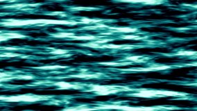 Turquoise energy waves move horizontally