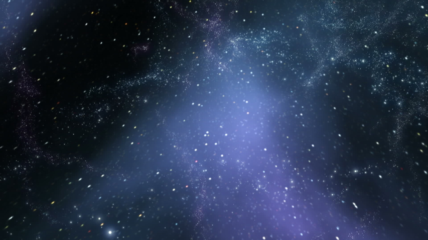 The heavens 0512 flying through star fields in space loop