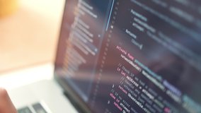 Touch typing pointing cloud data social network media or virus. Working on tablet computer, Extreme close-up human hands. Using internet in web office. Coding. businessman type on laptop keyboard. - Powered by Shutterstock - Get 15% off with code: PIKWIZARD15