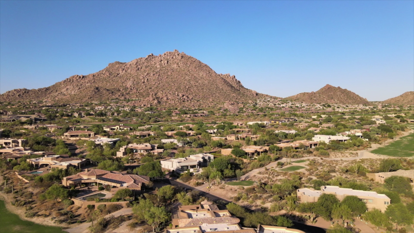 Pinnacle Peak desert mountain area located in Scottsdale ,Arizona,USA