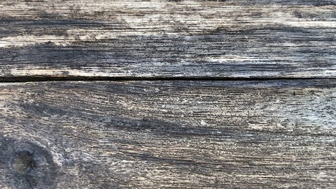 Texture of old wooden shabby planks with cracks and stains. Abstract background of wooden floor